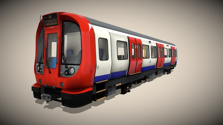 Bombardier S Stock London Underground 3D Model