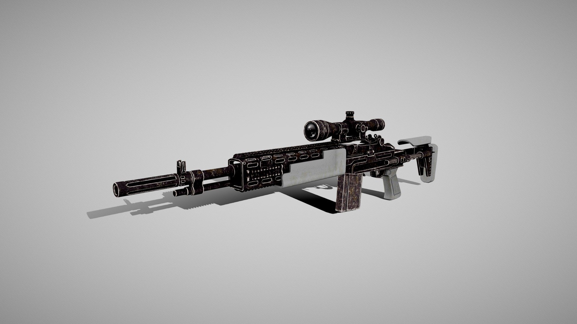 M14 EBR sniper rifle