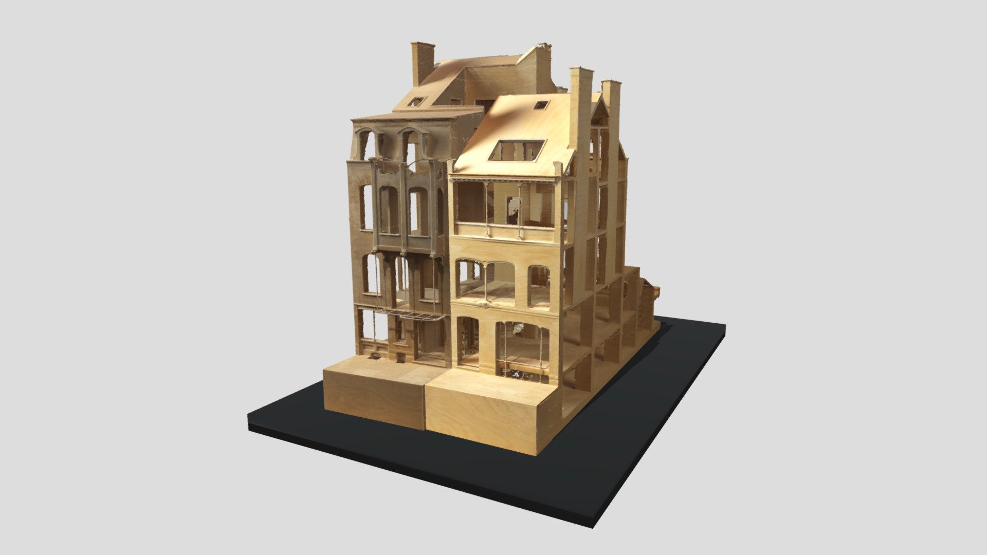 Maquette de la maison-atelier de Victor Horta - 3D model by peps3D ...