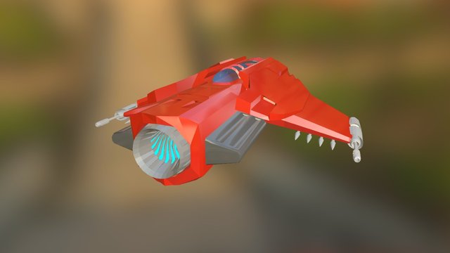 Sky Force Ship 3D Model