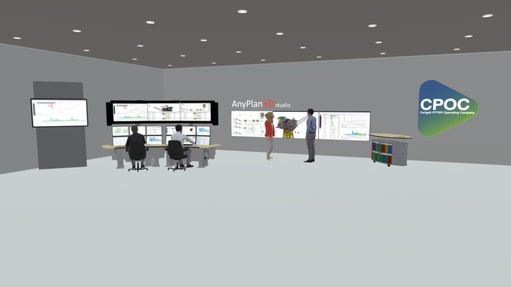 control room OilRig-CPOC 3D Model