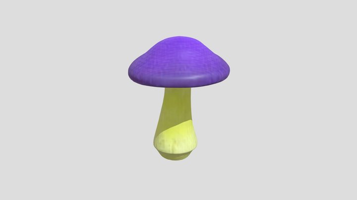 mushroom violet 3D Model
