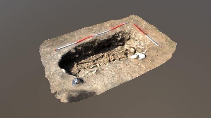 Roman Burial, near Langport Somerset 3D Model