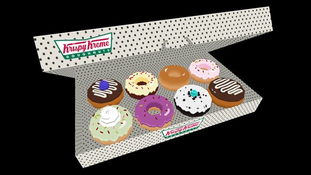 Krispy Kreme - Doughnuts - Benjamiin 3D Model