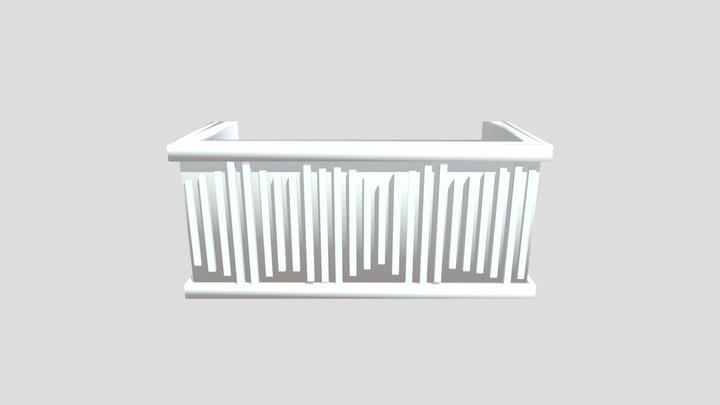 DESK MODERN PIECE 3D Model