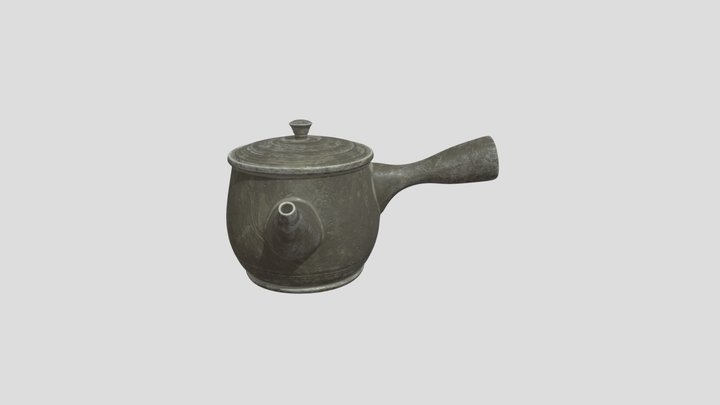 Japanese Teapot Clay (Yokude Kyutsu) 3D Model