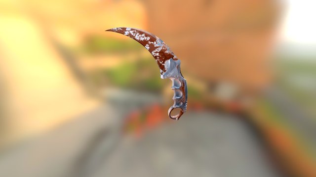 Karambit Blood Diamond 3D Model