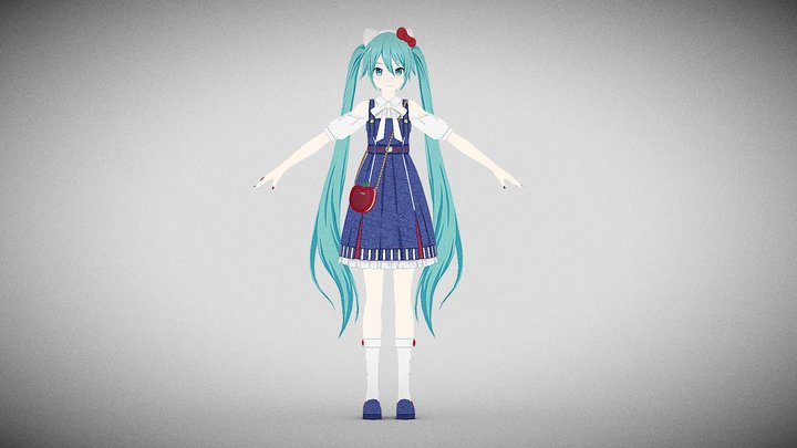 Miku (Sanrio X Project Sekai) – Free 3D Model STL