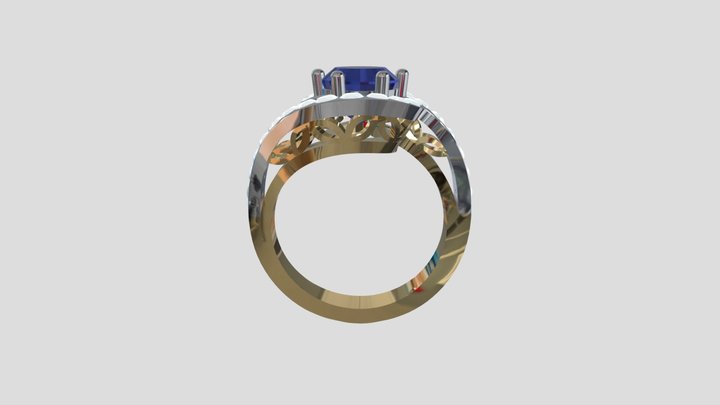 N°173 - Bague tourbillon 3D Model