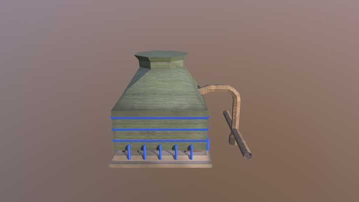 Torre Resfriamento 2 3D Model