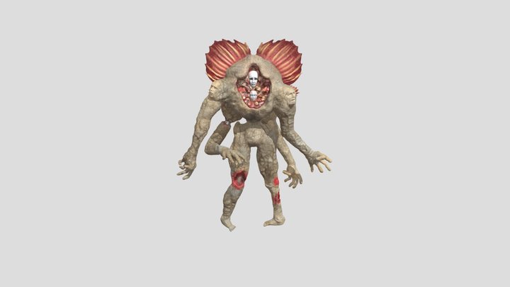 Zombie Woman 3D Model