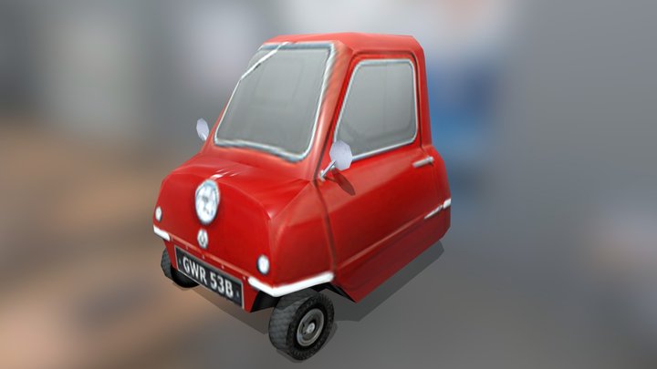Lowpoly Peel P50 3D Model