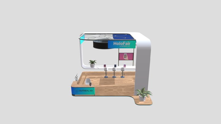Booth3 3D Model