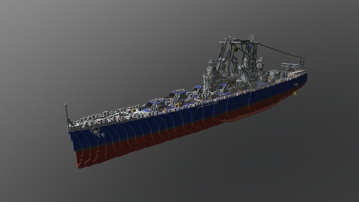 克利夫兰级轻巡洋舰【Minecraf】 3D Model