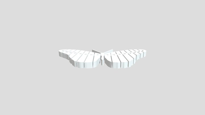 Articulated_ Butterfly 3D Model