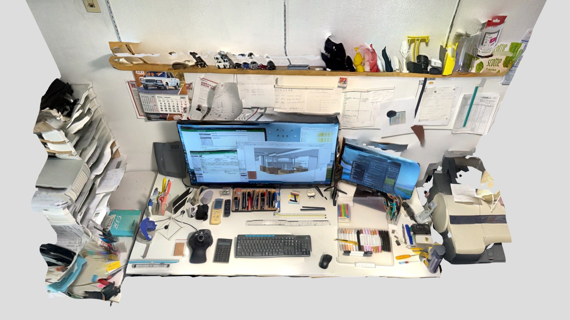 My Desktop Download Free 3D model by Takeichi [a67c68f] Sketchfab