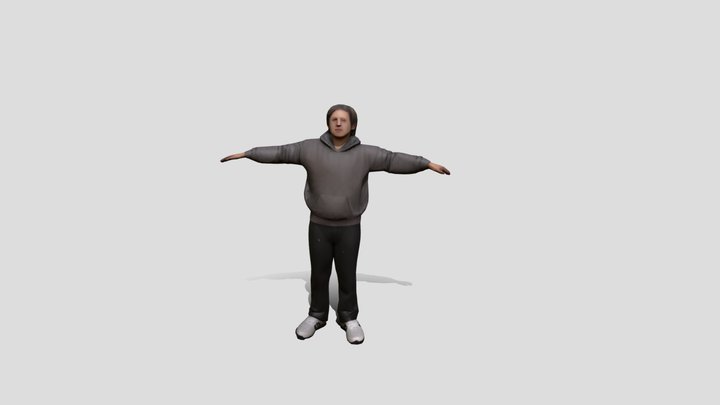 Human (Me!) in T-Pose 3D Model