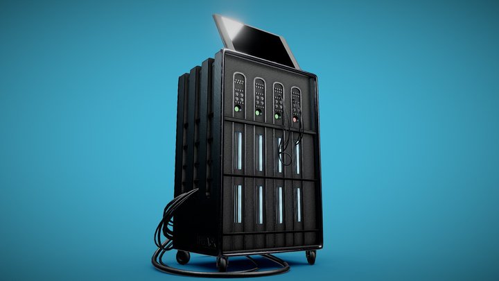 Cyberpunk Computer 3D Model