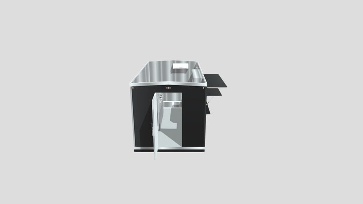 Food Trailer 16' X 8' 3D Model
