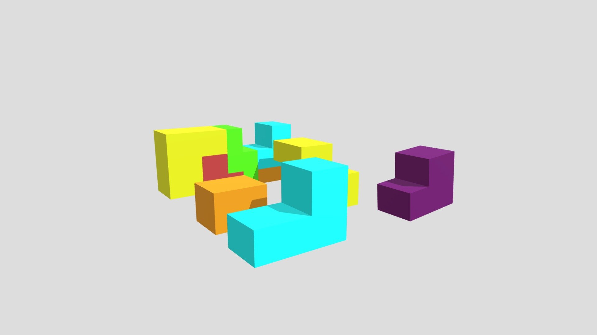 Tetris Chairs Moving Fbx 3D model by chuilin2144 [a681fe0] Sketchfab