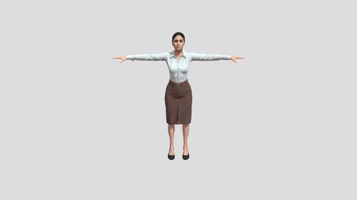 Kareena Kapoor 3d model free to use 3D Model