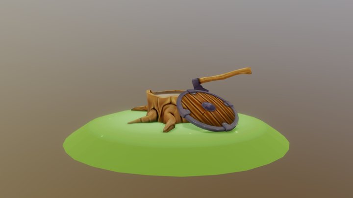 Tree Stump 3D Model