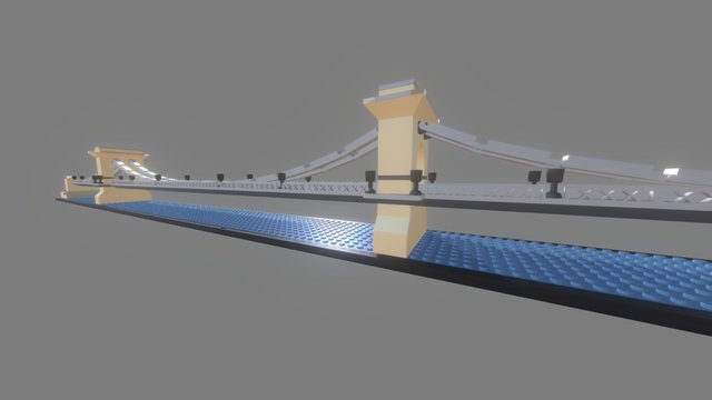 LEGO Chain Bridge @ Budapest, Hungary 3D Model