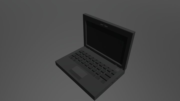 Minecraft Laptop 3D Model
