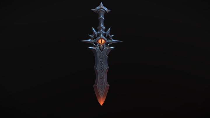 HandPaint Sword 3D Model