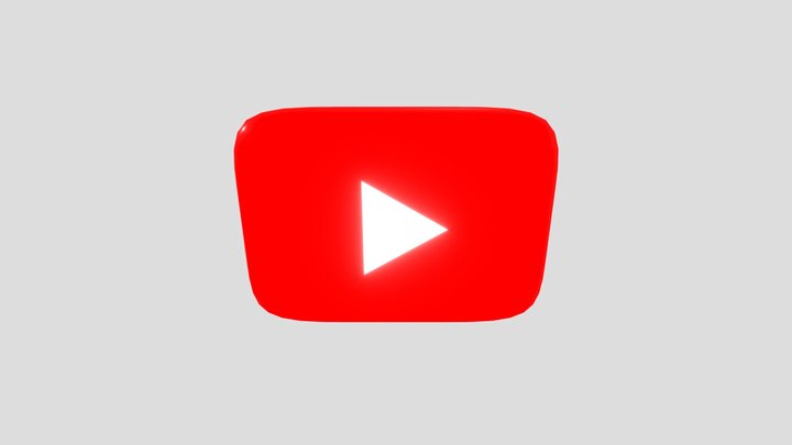 Youtube Logo 3D Model