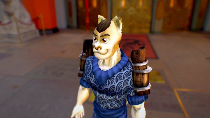 Japanese Cheshire - Attempt #3 3D Model