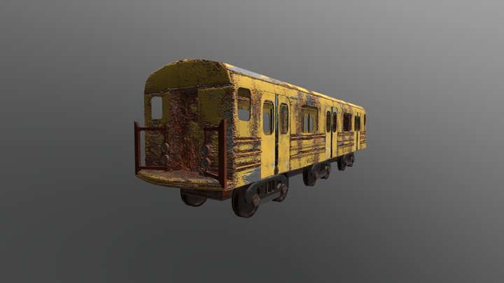 Old Train 3D Model