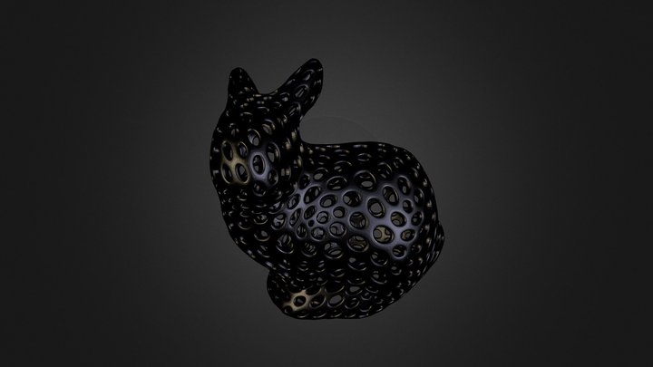 A porous bunny 3D Model