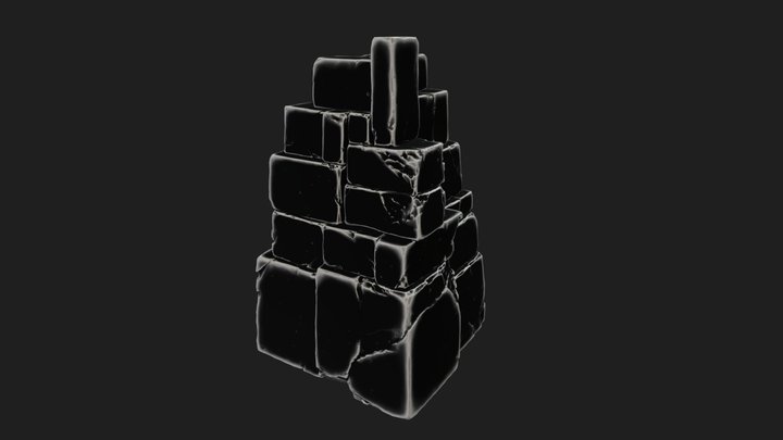 Stacked Stones (nanite-mask pipeline) 3D Model