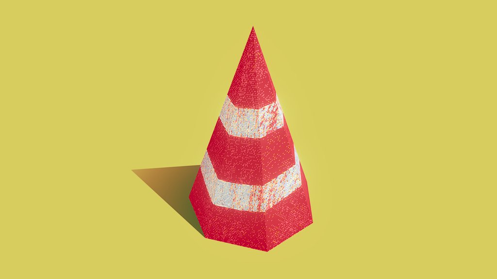 (PSX) - Red Traffic Cone