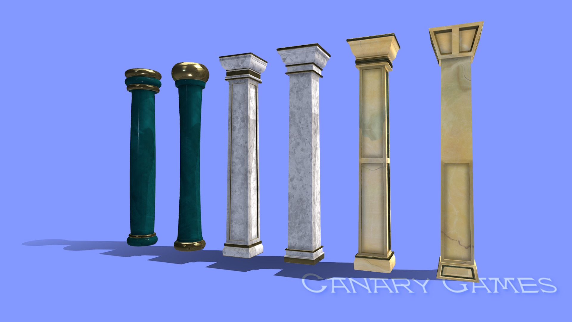 3D model Columnas Set 3 – Columns Set 3 - This is a 3D model of the Columnas Set 3 - Columns Set 3. The 3D model is about a row of columns.