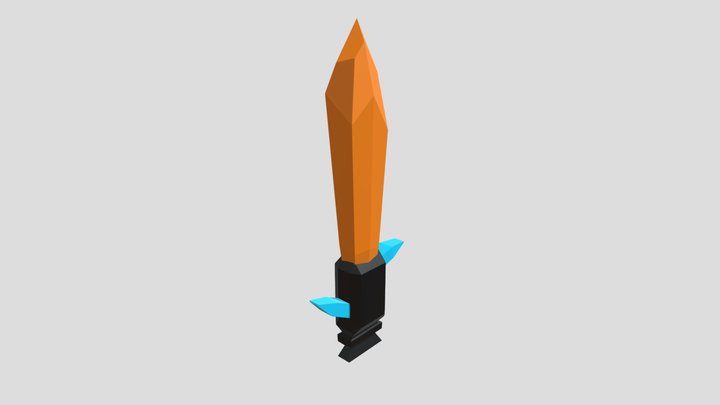Crystal_ Knife 3D Model