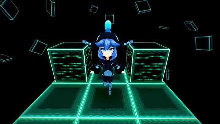 Anni the Digital Elf 3D Model