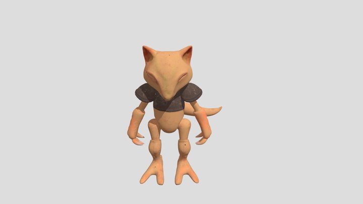 Pokemon - Alakazam with 2 poses 3D model 3D printable