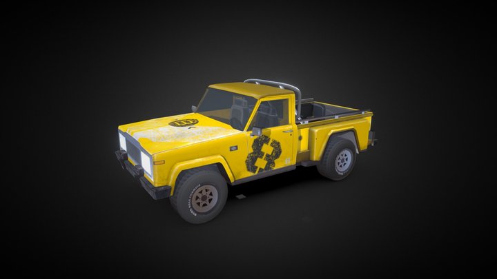 Truck (Low poly game art) 3D Model