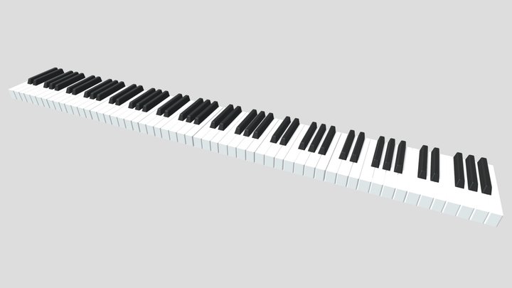Piano Keys – Free 3D Model STL