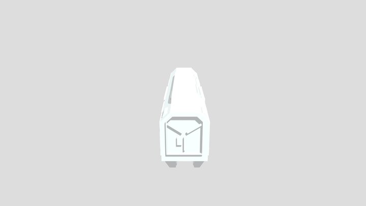 Sci-Fi Cargo Train 3D Model