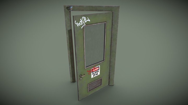 Metal Door 3D Model
