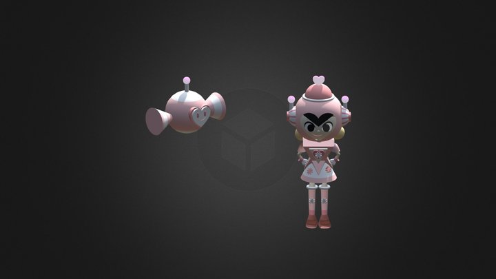 Lady-pink 3D Model