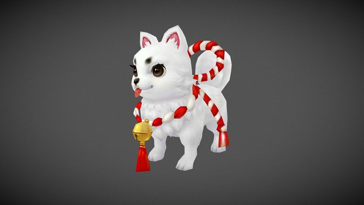 Lowpoly lucky dog – Modello 3D gratuito STL