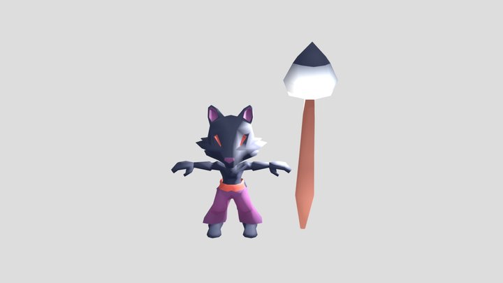 Fox Yokai 3D Model