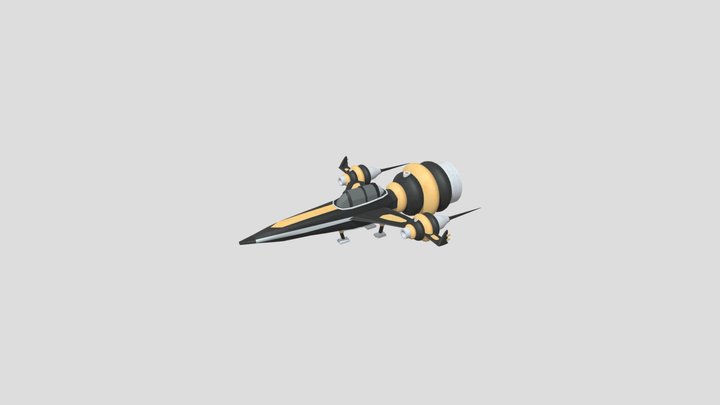 Anthophila PS-200 [Bee Styled Spaceship] 3D Model