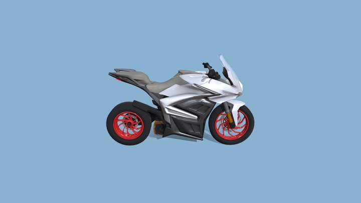 Moto to sketchfab animacia 3D Model