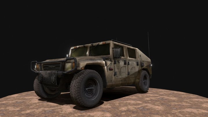 HUMVEE(LOW POLY) – Modelo 3D gratuito STL
