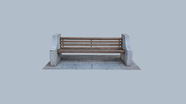 City Bench 3D Model